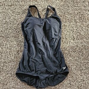 Speedo Women's Black Swimsuit Powerflex Size 14